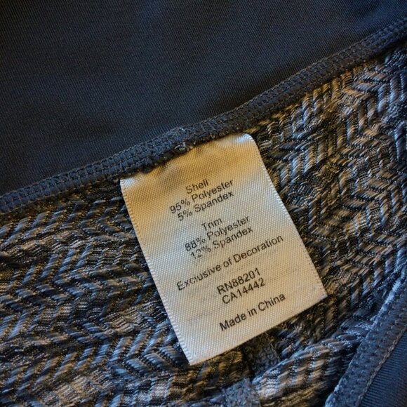 Mondetta Athletic Leggings Medium Black Gray Capri Length Yoga Gym Cycling - Picture 5 of 8